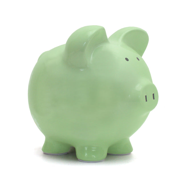 Large Mint Green Piggy Bank