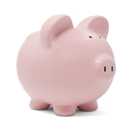 Large Pink Ceramic Piggy Bank