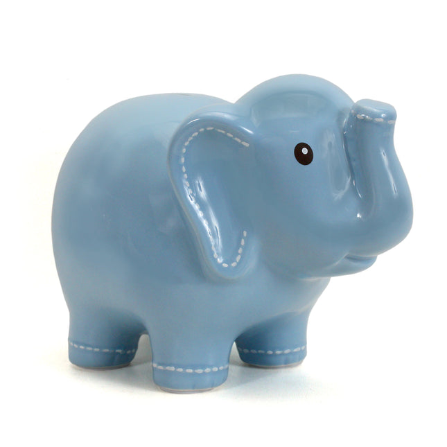 Large Blue Elephant Bank