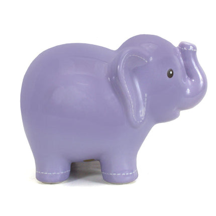 Large Lavender Elephant Bank