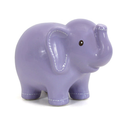 Large Lavender Elephant Bank