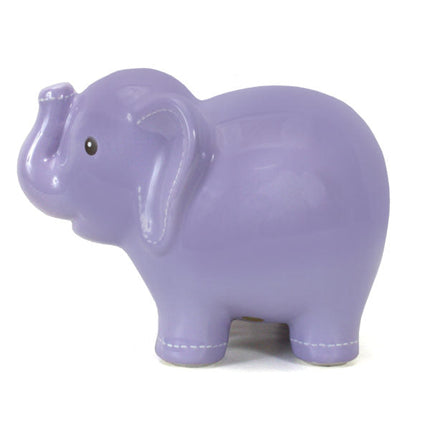 Large Lavender Elephant Bank