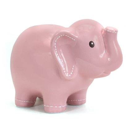 Large Pink Elephant Bank