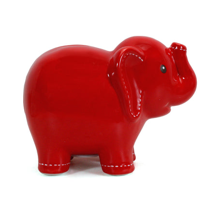 Large Red Elephant Bank