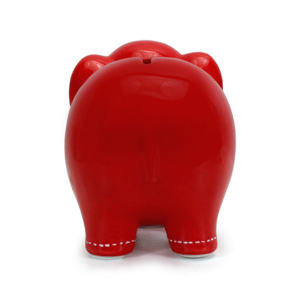 Large Red Elephant Bank