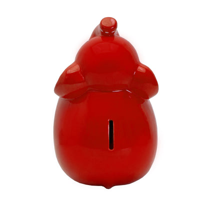 Large Red Elephant Bank