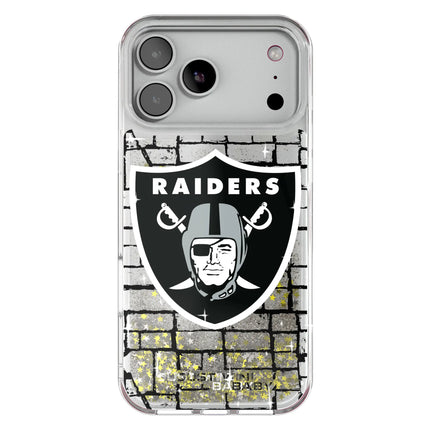 Las Vegas Raiders Brick Glitter Phone Case for Apple iPhone