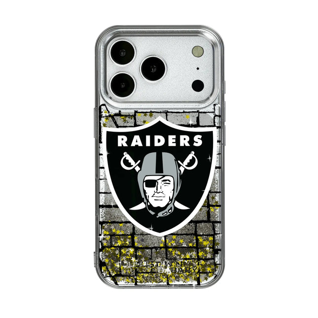 Las Vegas Raiders Brick Glitter Phone Case for Apple iPhone