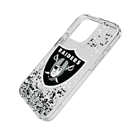 Las Vegas Raiders Confetti Clear Phone Case for Apple iPhone