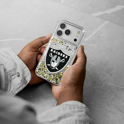 Las Vegas Raiders Confetti Glitter Phone Case for Apple iPhone