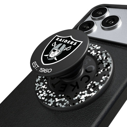 Las Vegas Raiders Confetti PopSockets Magnetic Phone Grip and Stand