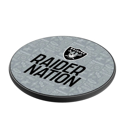 Las Vegas Raiders Deco 15-Watt Wireless Charger