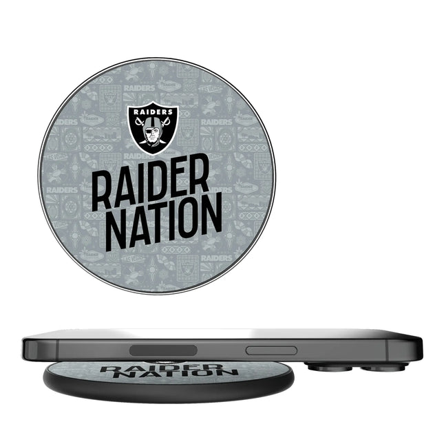 Las Vegas Raiders Deco 15-Watt Wireless Charger