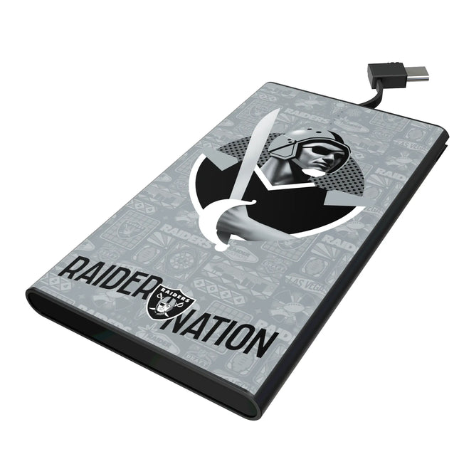 Las Vegas Raiders Deco 5000mAh Flat Powerbank