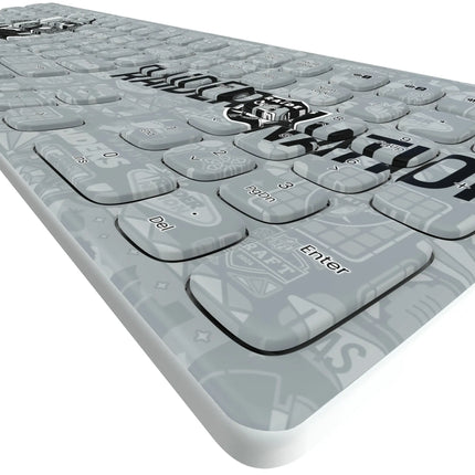 Las Vegas Raiders Deco Curved Wireless Keyboard