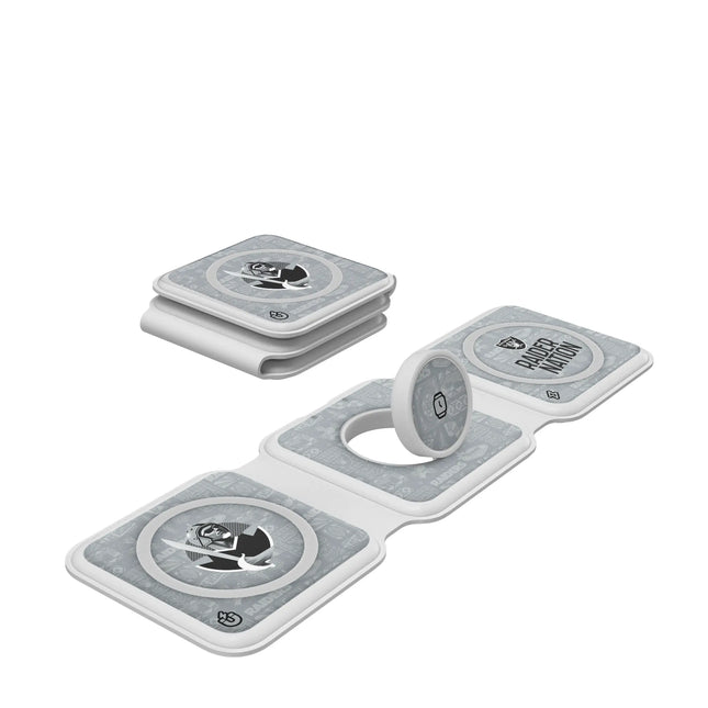 Las Vegas Raiders Deco Foldable 3 in 1 Charger