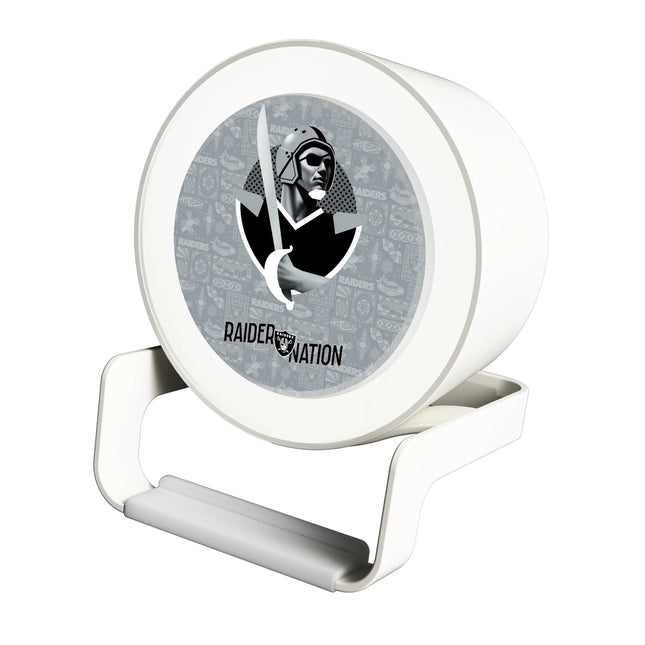 Las Vegas Raiders Deco Night Light Charger and Bluetooth Speaker