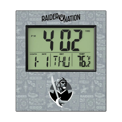 Las Vegas Raiders Deco Wall Clock
