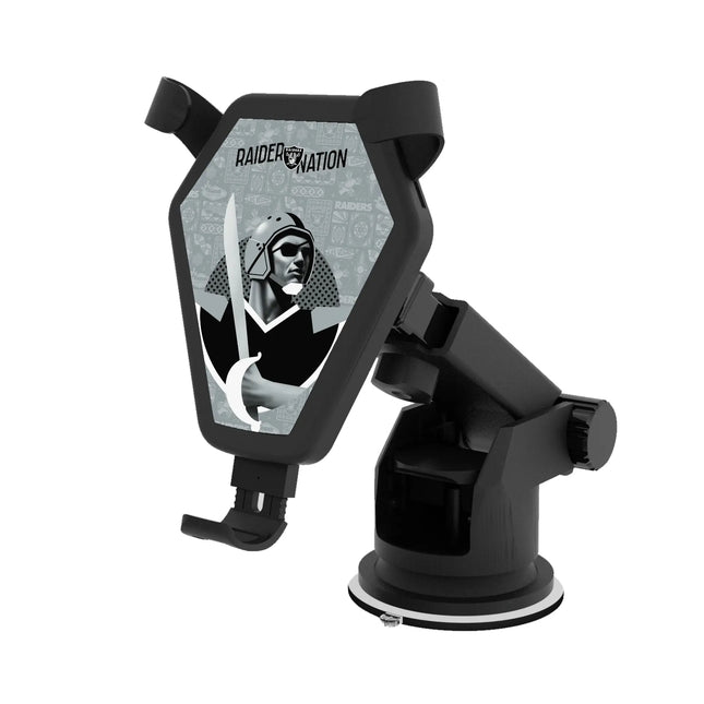 Las Vegas Raiders Deco Wireless Car Charger