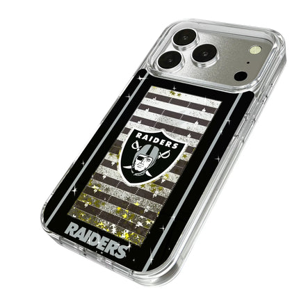 Las Vegas Raiders Field Glitter Phone Case for Apple iPhone