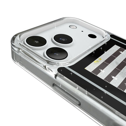 Las Vegas Raiders Field Glitter Phone Case for Apple iPhone