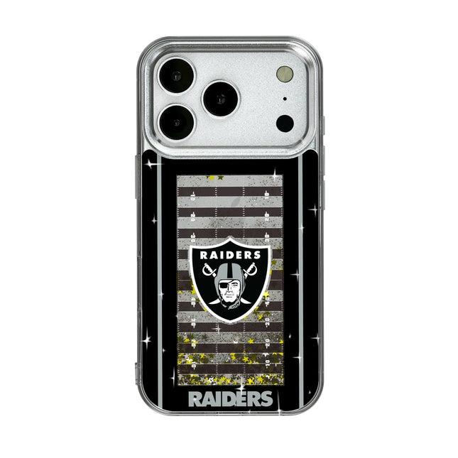 Las Vegas Raiders Field Glitter Phone Case for Apple iPhone