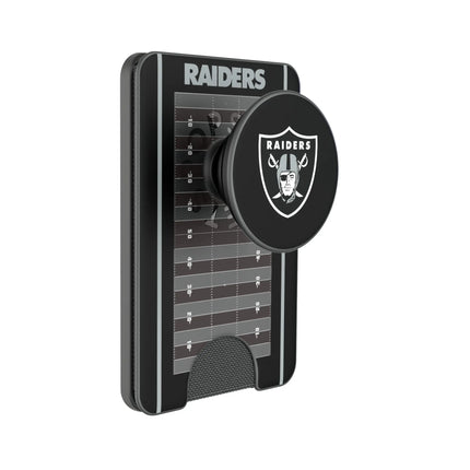 Las Vegas Raiders Field PopSockets MagSafe-Compatible PopWallet+