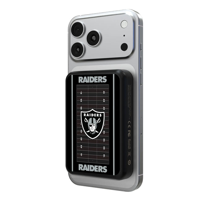 Las Vegas Raiders Field Wireless Mag Power Bank
