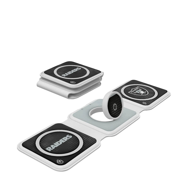 Las Vegas Raiders Hatch Foldable 3 in 1 Charger