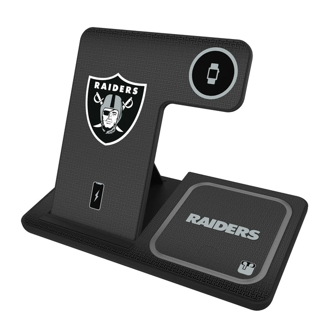 Las Vegas Raiders Linen 3 in 1 Charging Station