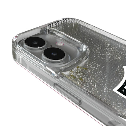 Las Vegas Raiders Linen Glitter Phone Case for Apple iPhone