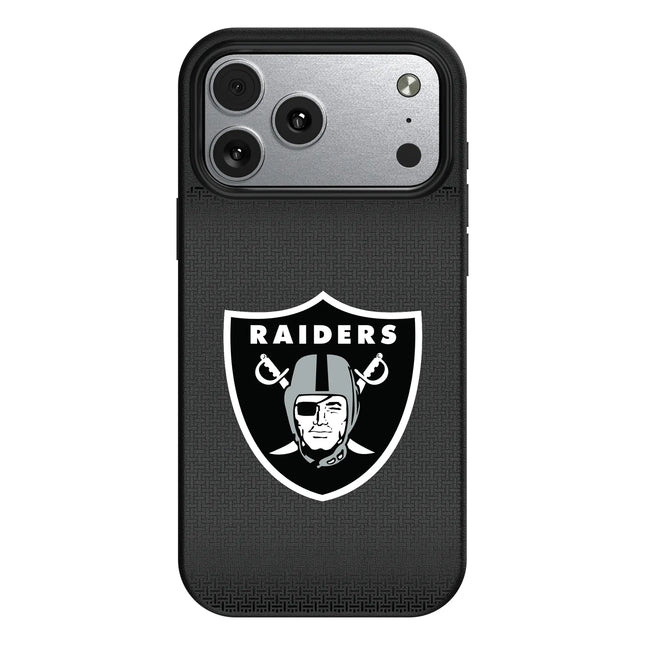 Las Vegas Raiders Linen MagSafe Compatible Phone Case for Apple iPhone