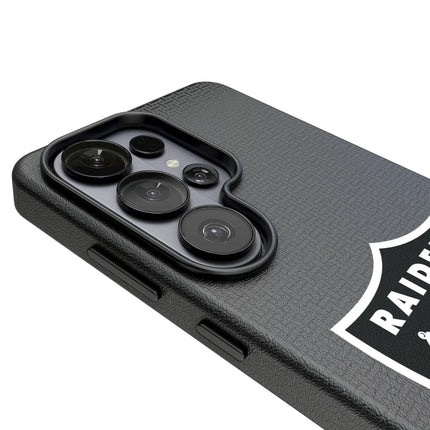 Las Vegas Raiders Linen MagSafe Compatible Phone Case for Samsung Galaxy