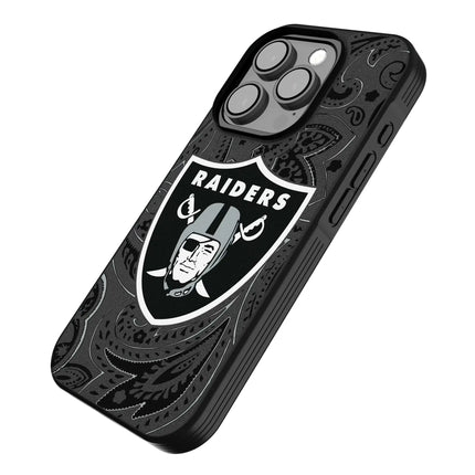 Las Vegas Raiders Paisley Bump Phone Case for Apple iPhone