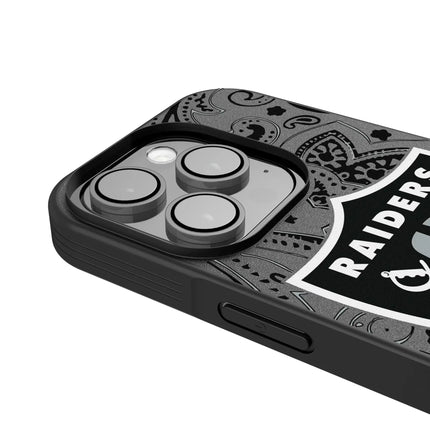 Las Vegas Raiders Paisley Bump Phone Case for Apple iPhone