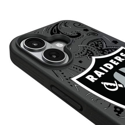 Las Vegas Raiders Paisley Bump Phone Case for Apple iPhone