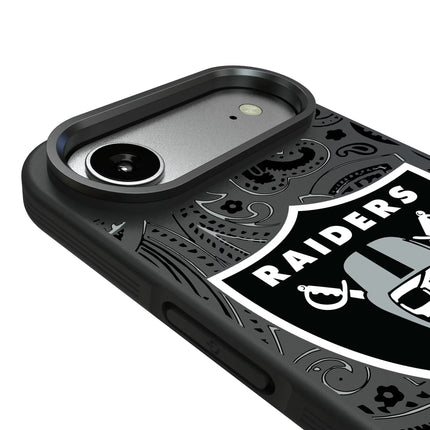 Las Vegas Raiders Paisley Bump Phone Case for Apple iPhone