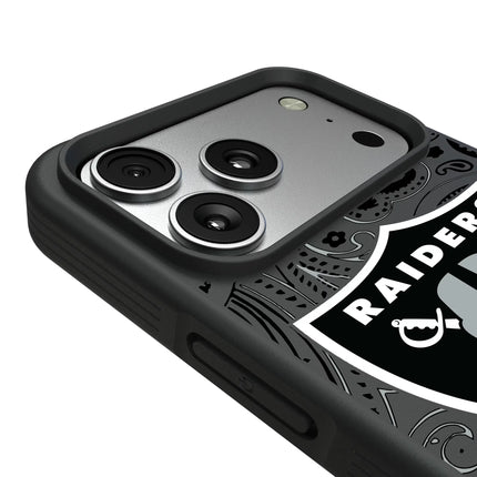 Las Vegas Raiders Paisley Bump Phone Case for Apple iPhone