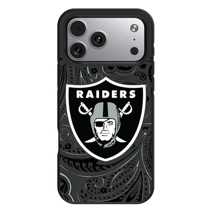 Las Vegas Raiders Paisley Bump Phone Case for Apple iPhone