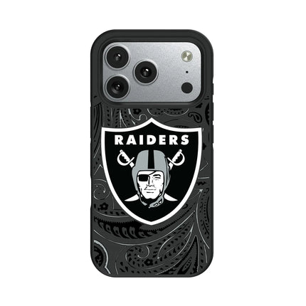 Las Vegas Raiders Paisley Bump Phone Case for Apple iPhone
