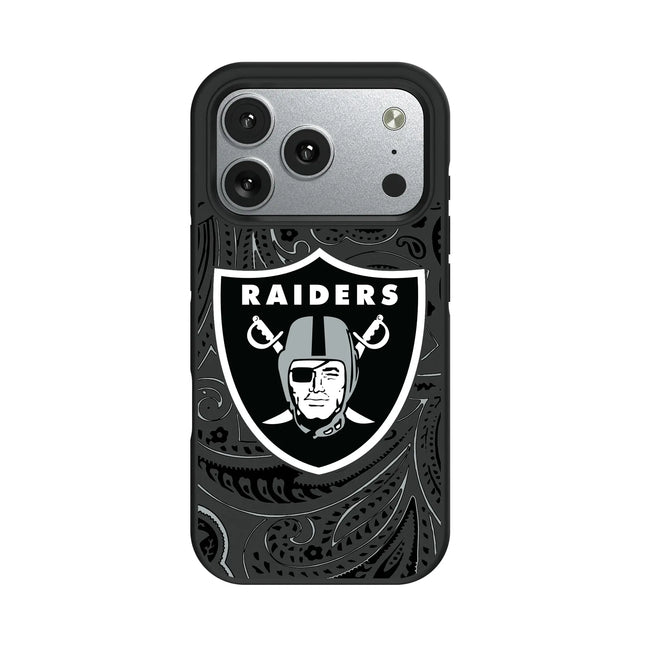 Las Vegas Raiders Paisley Bump Phone Case for Apple iPhone