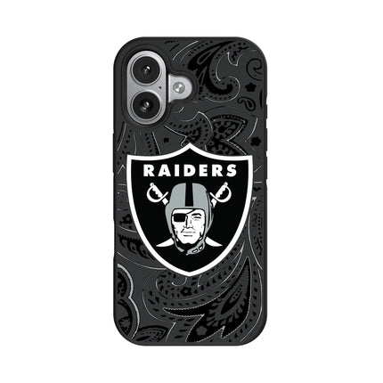 Las Vegas Raiders Paisley Bump Phone Case for Apple iPhone