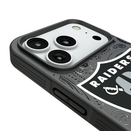 Las Vegas Raiders Paisley Bump Phone Case for Apple iPhone