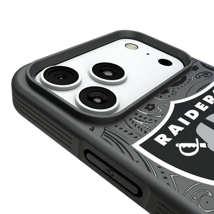 Las Vegas Raiders Paisley Bump Phone Case for Apple iPhone