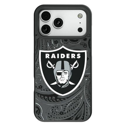 Las Vegas Raiders Paisley Bump Phone Case for Apple iPhone