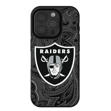 Las Vegas Raiders Paisley Bump Phone Case for Apple iPhone