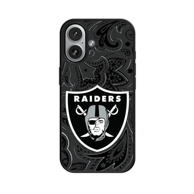 Las Vegas Raiders Paisley MagSafe Compatible Phone Case for Apple iPhone