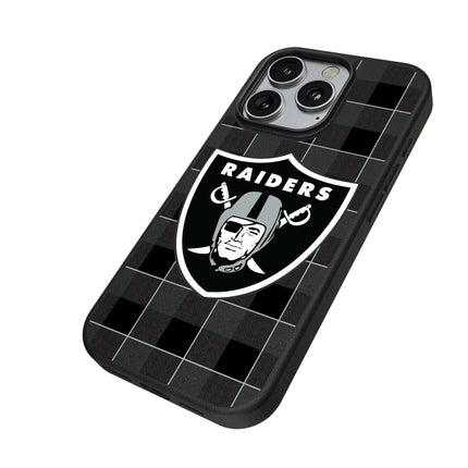 Las Vegas Raiders Plaid MagSafe Compatible Phone Case for Apple iPhone