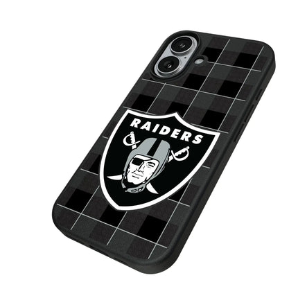 Las Vegas Raiders Plaid MagSafe Compatible Phone Case for Apple iPhone