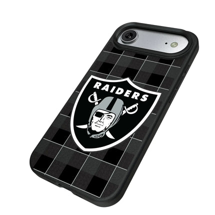 Las Vegas Raiders Plaid MagSafe Compatible Phone Case for Apple iPhone